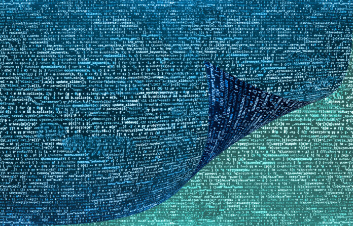 a wave of data represented as a turning page